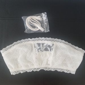 Victoria secret strapless lace bralette bandeau